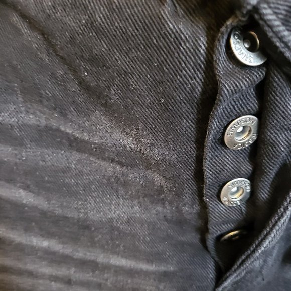 Jessica Simpson Women's Black High Rise Relaxed Wide Straight Jeans Size 29 NWT - Picture 4 of 7